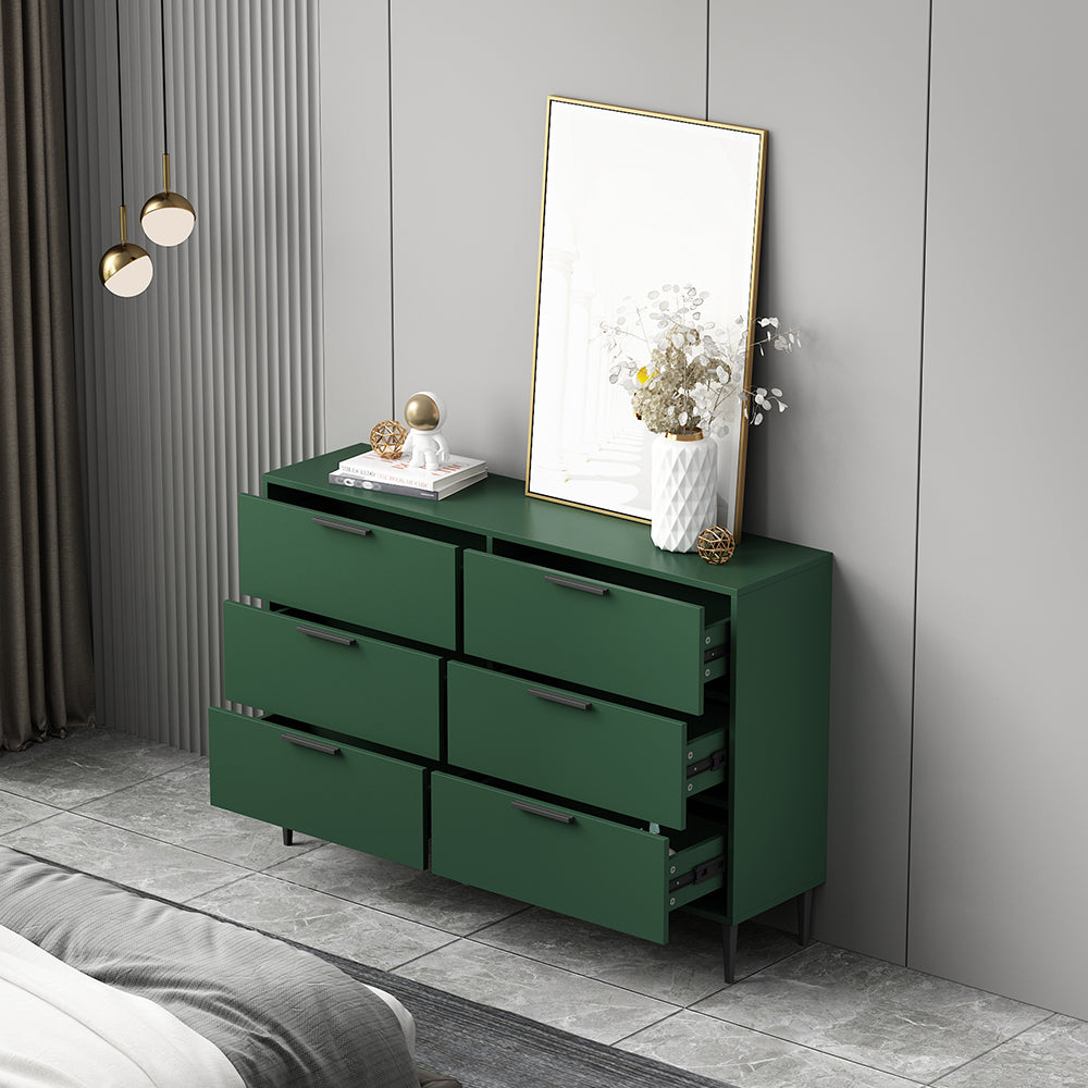 Contemporary Wood Dresser Bedroom Storage Chest Dresser with Drawer