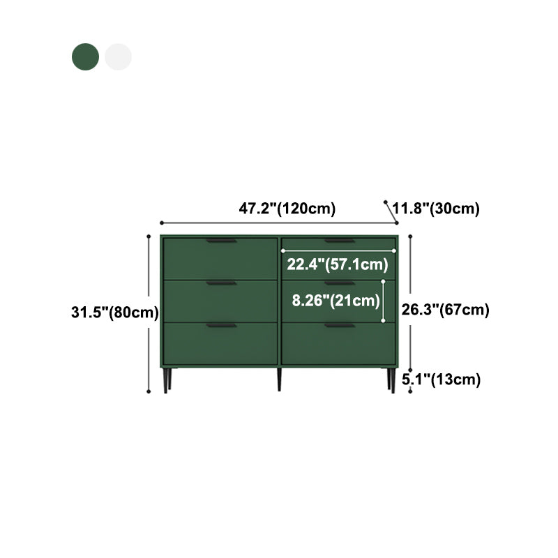 Contemporary Wood Dresser Bedroom Storage Chest Dresser with Drawer