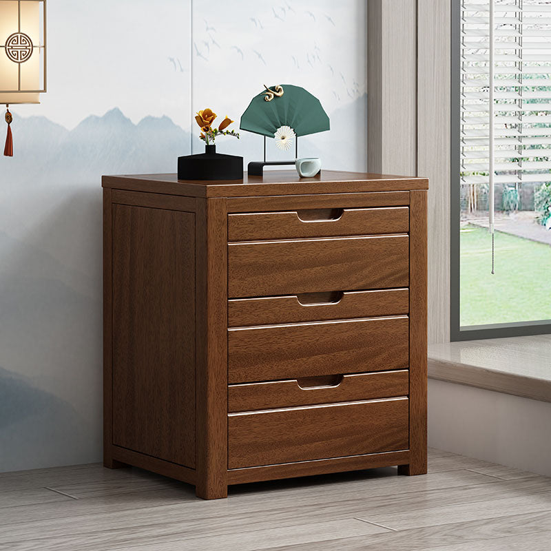 Contemporary Solid Wood Dresser Vertical Bedroom Lingerie Chest Dresser with Drawer