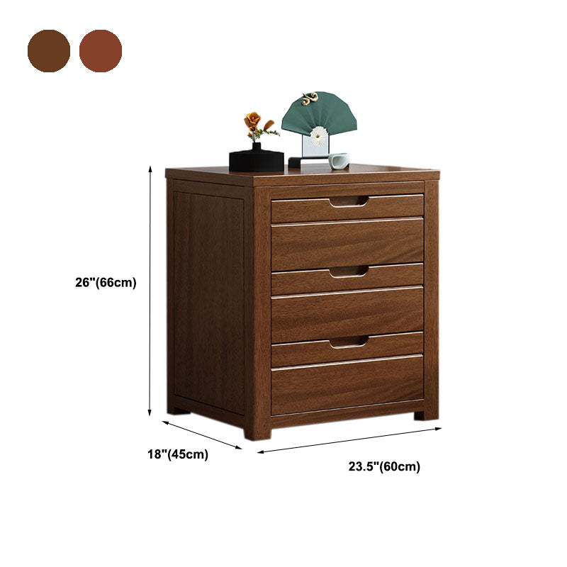 Contemporary Solid Wood Dresser Vertical Bedroom Lingerie Chest Dresser with Drawer