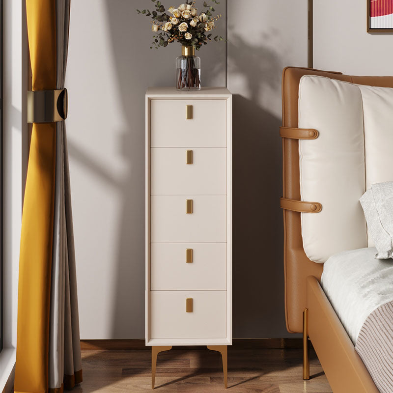 Classic Glam Wood Dresser Vertical Lingerie Chest Dresser with Drawer for Bedroom