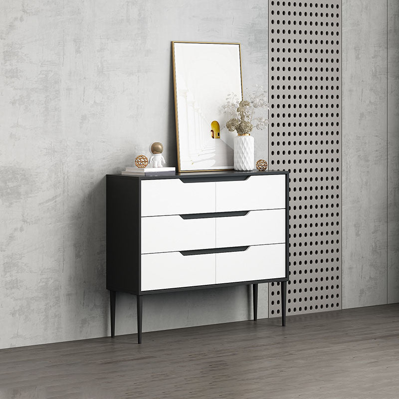 Contemporary Horizontal Wood Dresser Bedroom Lingerie Chest Dresser with Drawer