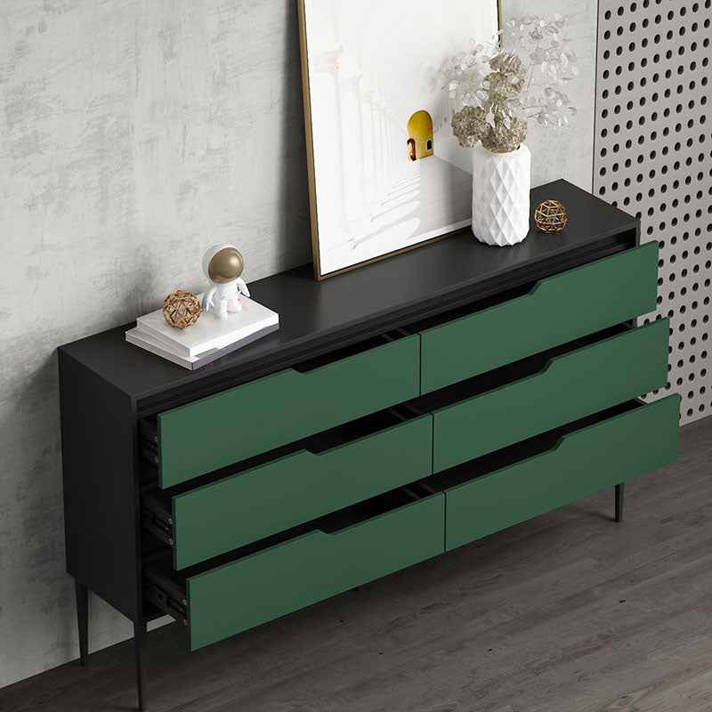 Contemporary Horizontal Wood Dresser Bedroom Lingerie Chest Dresser with Drawer