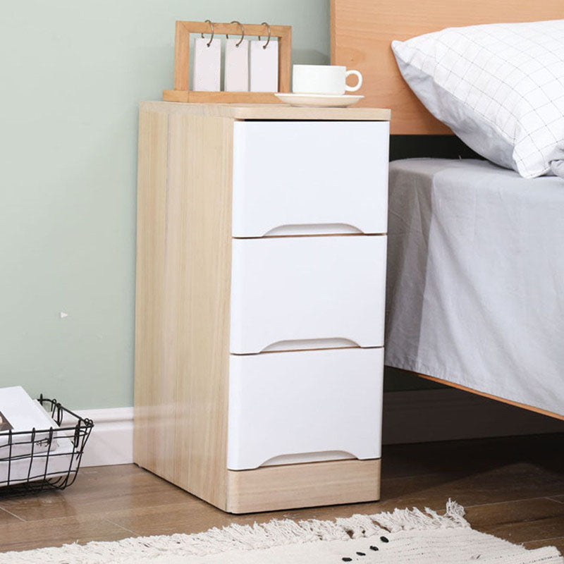 Contemporary Vertical Wood Dresser Bedroom Lingerie Chest Dresser with 3 Drawers