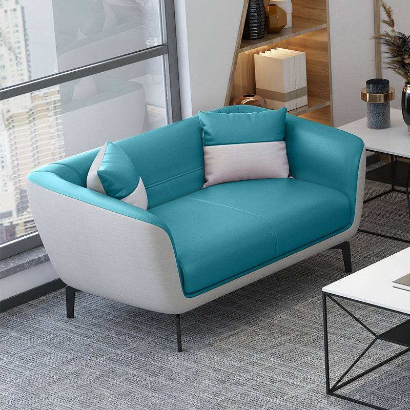 Contemporary Tight Back Leather Settee Couch for 1/2/3 People
