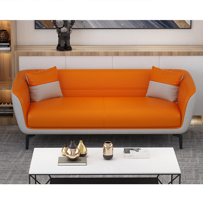 Contemporary Tight Back Leather Settee Couch for 1/2/3 People