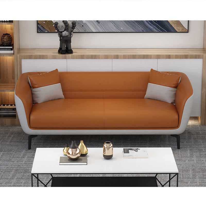 Contemporary Tight Back Leather Settee Couch for 1/2/3 People