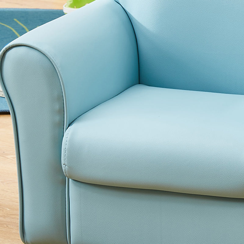 Contemporary Tight Back Standard Rolled Arm Settee Couch for Children
