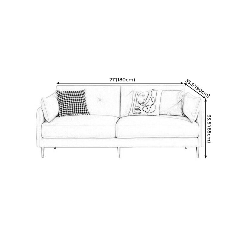 Stain Resistant Stationary Faux Leather Living Room Pillow Top Arm Cushions Seating