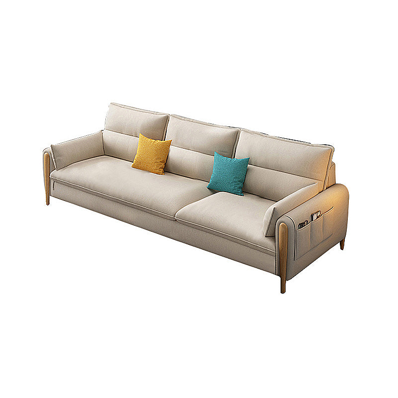 Stationary Living Room Pillow Top Arm Standard Cushions Contemporary Sofa