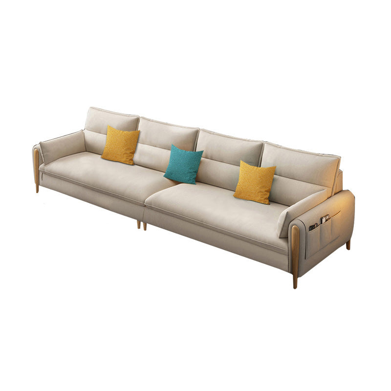 Stationary Living Room Pillow Top Arm Standard Cushions Contemporary Sofa