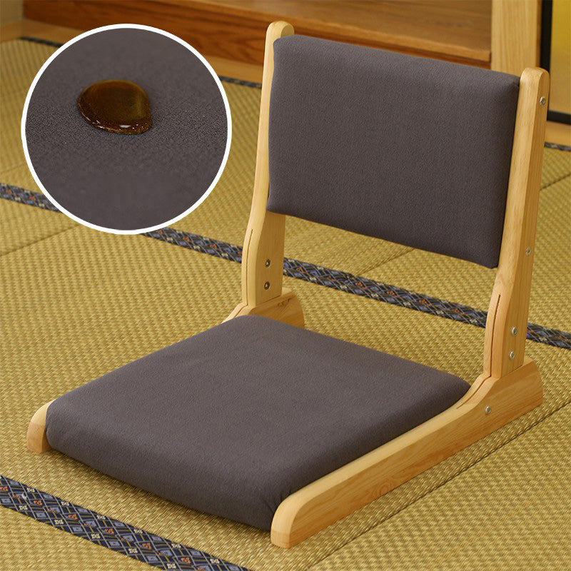 Linen Armless Chair 16.92" L x 20.47" W x 17.71" H Adjustable Chair for Bedroom