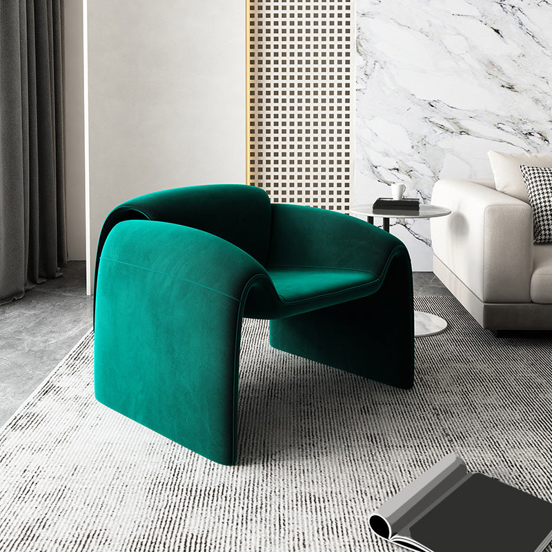 Velvet Arms Included Chair 35"L x 28.3"W x 24.4"H Chair for Living Room