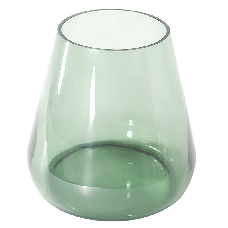 Modern Style Black/gold Metal Countertop Glass Base Green/grey Round Side Table