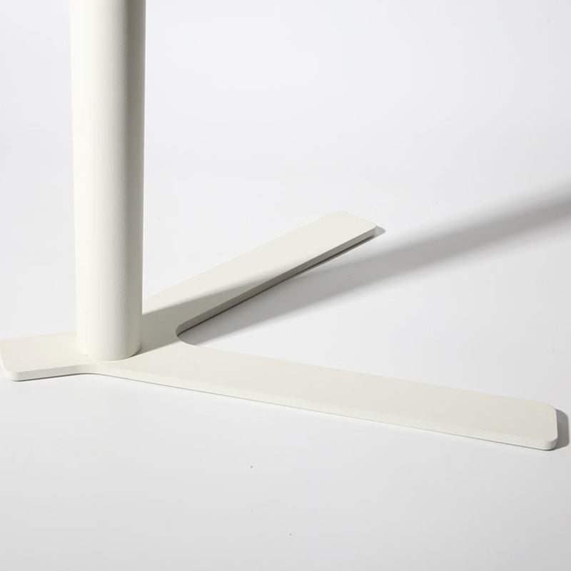 Round Metal Side Table 18"L X 18"W X 22"H Metal Pedestal Side End Snack Table