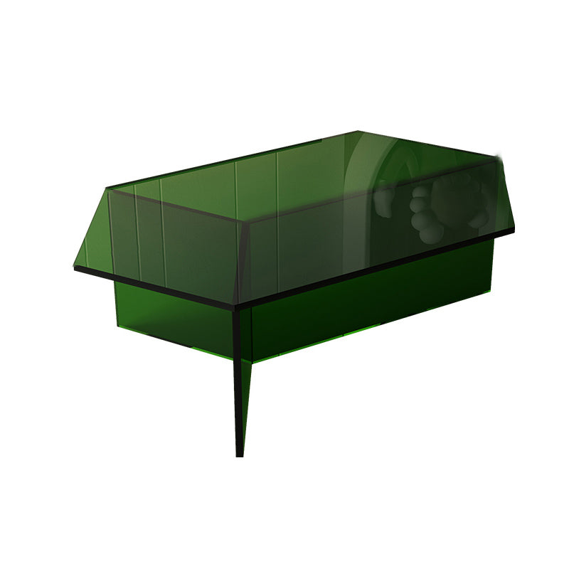 Acrylic Clear Coffee Table Modern Cocktail Table for Living Room