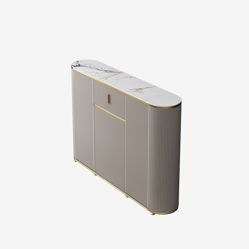 Glam 1 Drawer Sideboard Sintered Stone Top Sideboard for Living Room