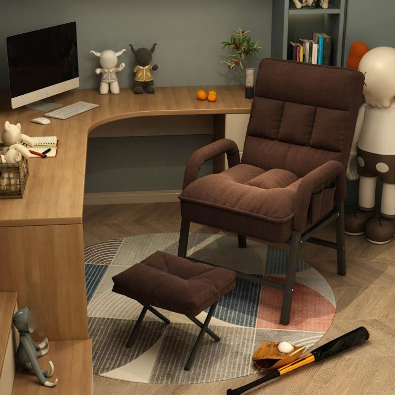 Modern Padded Arms Working Chair Adjustable Back Home Office Chair