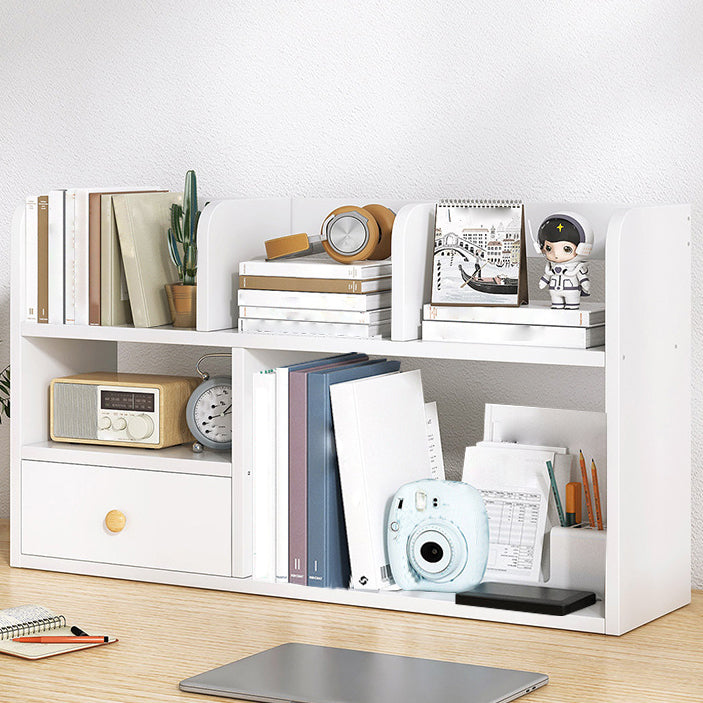 Modern Style Bookshelf Open Back Wood Bookcase for Home Office