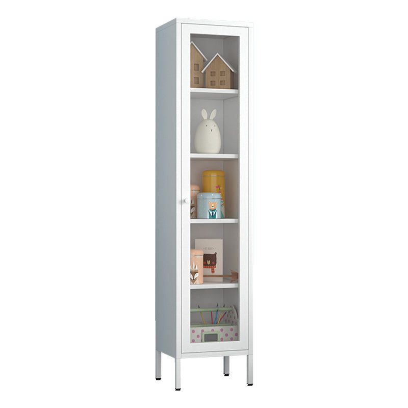 70.87"H Bookshelf Scandinavian Bookcase for Home Office with Door