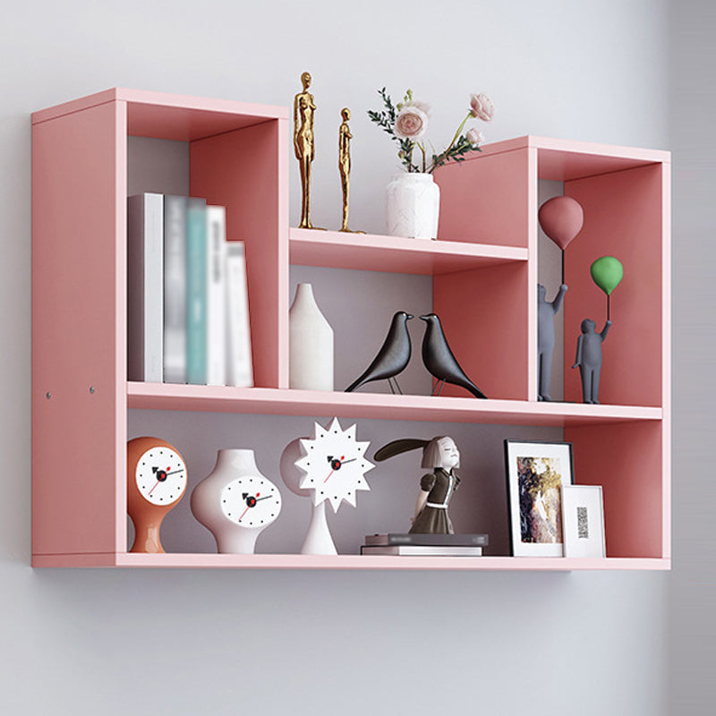 Contemporary Style Bookcase Wall Mounted Horizontal Bookshelf for Office and Home