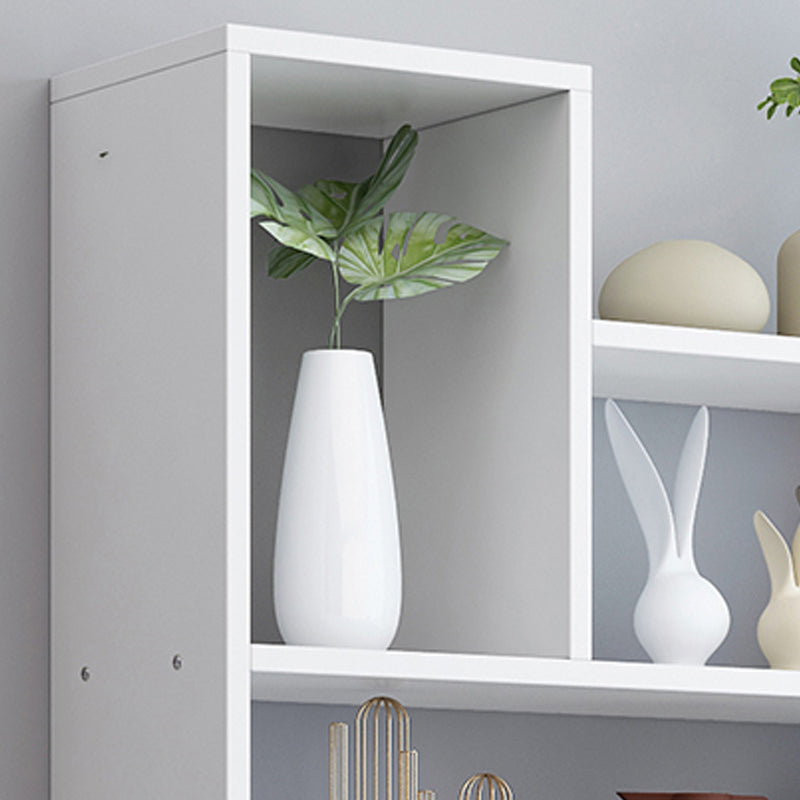 Contemporary Style Bookcase Wall Mounted Horizontal Bookshelf for Office and Home