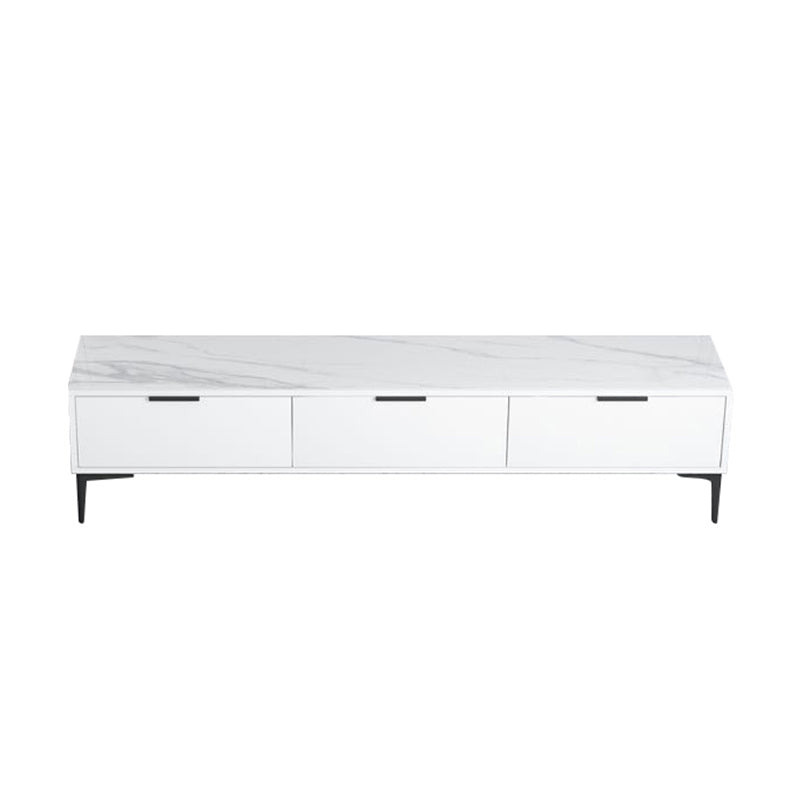 Modern Enclosed TV Storage Home Rectangle TV Cabinet with Splayed Legs