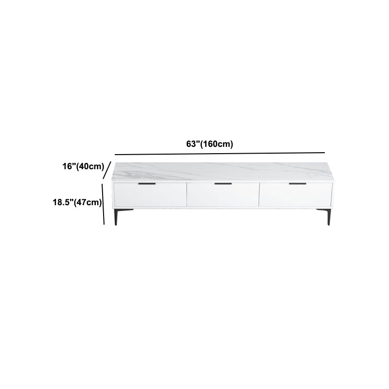 Modern Enclosed TV Storage Home Rectangle TV Cabinet with Splayed Legs
