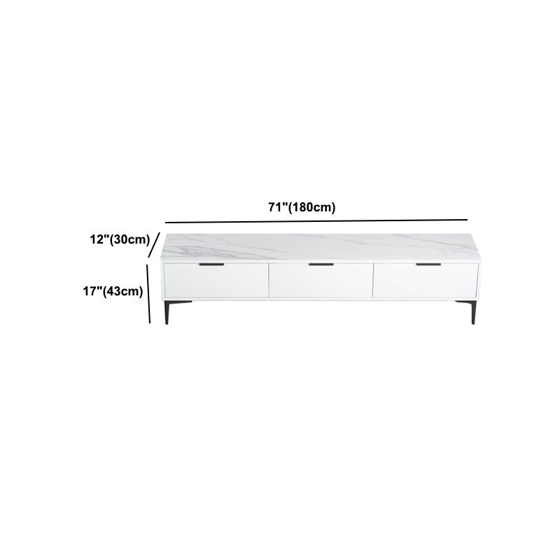 Modern Enclosed TV Storage Home Rectangle TV Cabinet with Splayed Legs