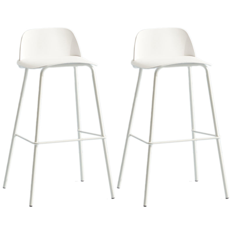 Milk Tea Shop Footrest Scandinavian Stool Matte Finish Plastic Barstool