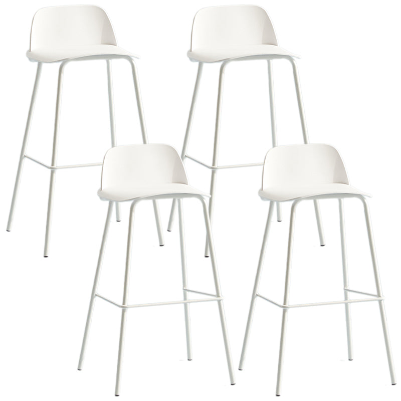 Milk Tea Shop Footrest Scandinavian Stool Matte Finish Plastic Barstool