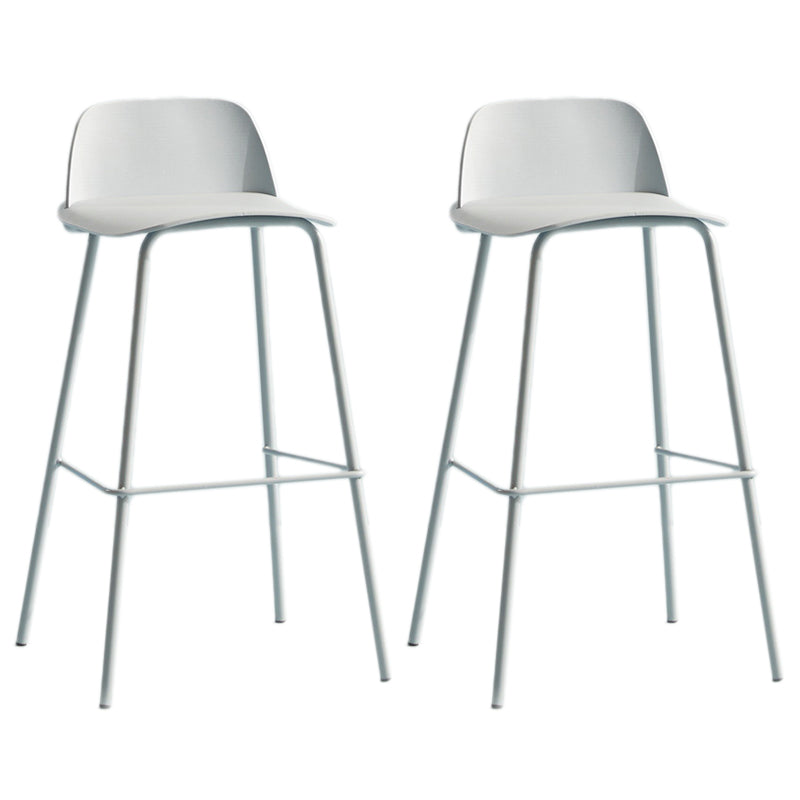 Milk Tea Shop Footrest Scandinavian Stool Matte Finish Plastic Barstool