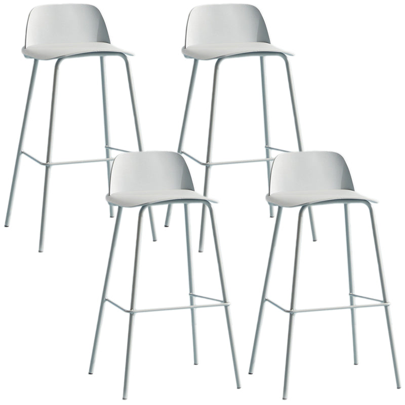 Milk Tea Shop Footrest Scandinavian Stool Matte Finish Plastic Barstool