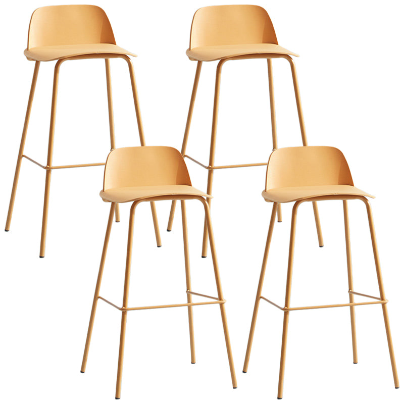 Milk Tea Shop Footrest Scandinavian Stool Matte Finish Plastic Barstool