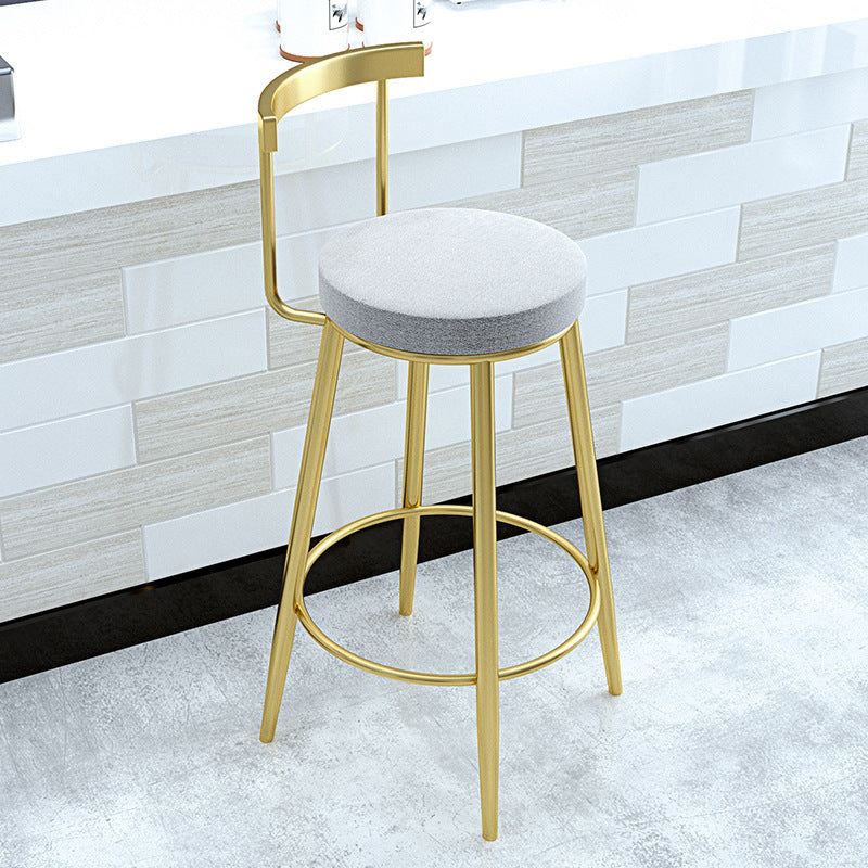 1/2/3 Pieces Industrial Iron Bar Table Set Round Bistro Set with Faux Marble Top