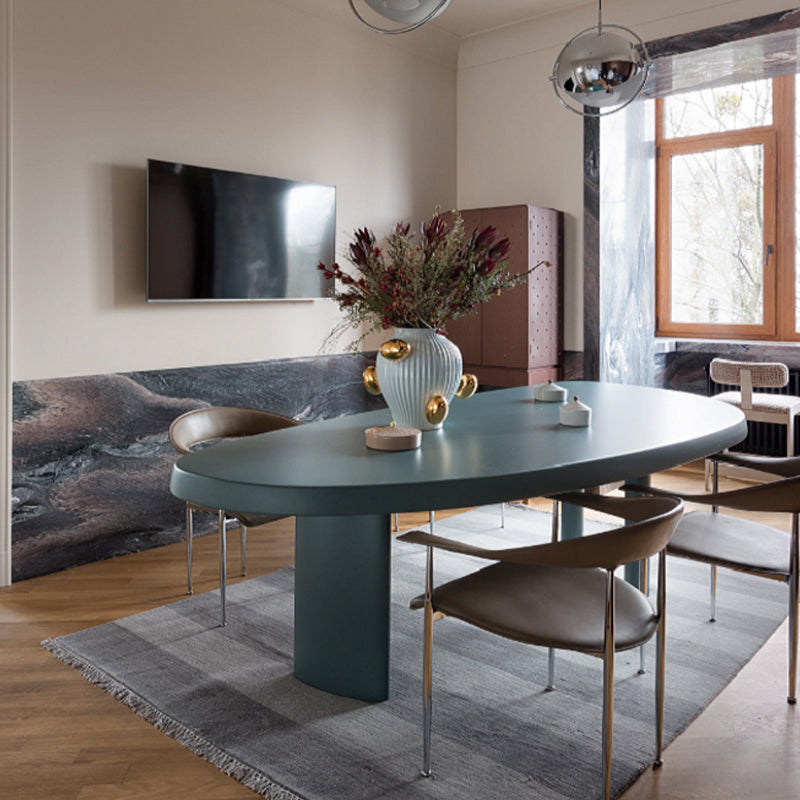 Modern Gray Wood Counter Table Specialty Dining Table for Kitchen