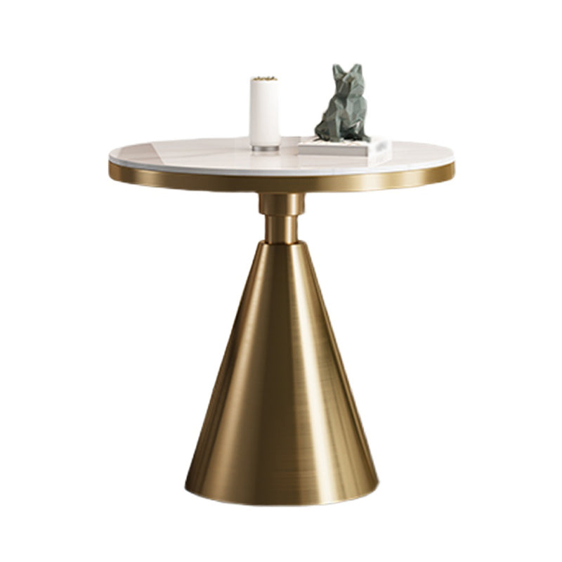 Stone and Steel Dining Site Table Traditional Luxury Round Dining Table