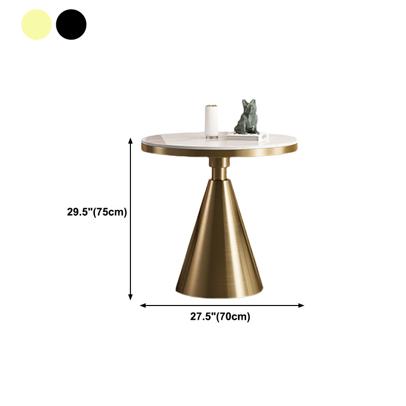 Stone and Steel Dining Site Table Traditional Luxury Round Dining Table