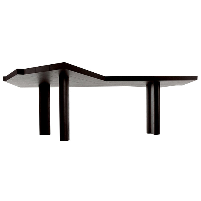 Modern Black and Bround in Wood Counter Table Specialty Dining Table for Kitchen