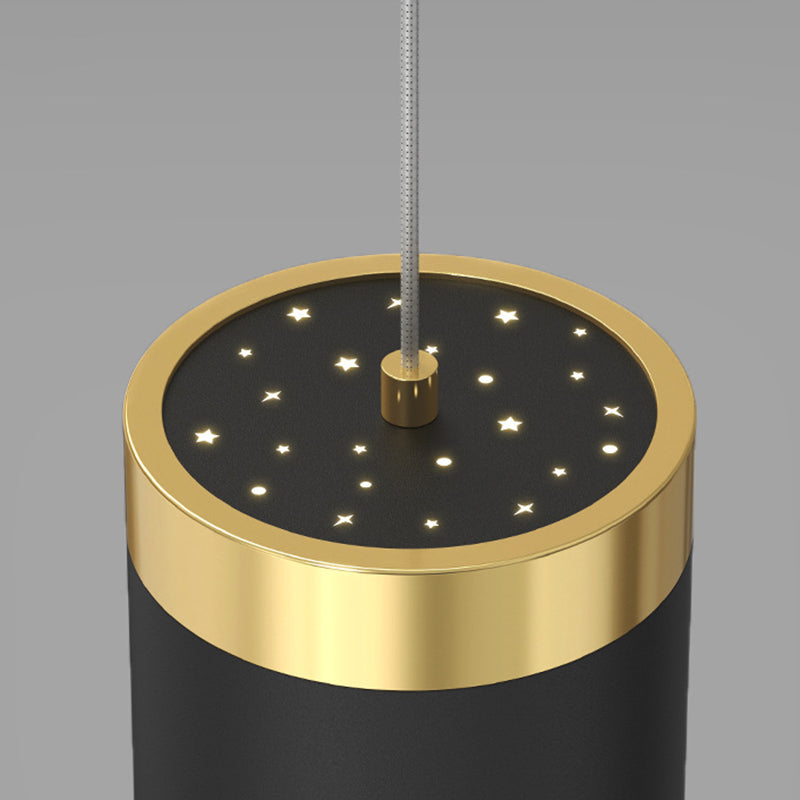 5-Light Contemporary Hanging Light Metal Adjustable Length Island Light Fixture
