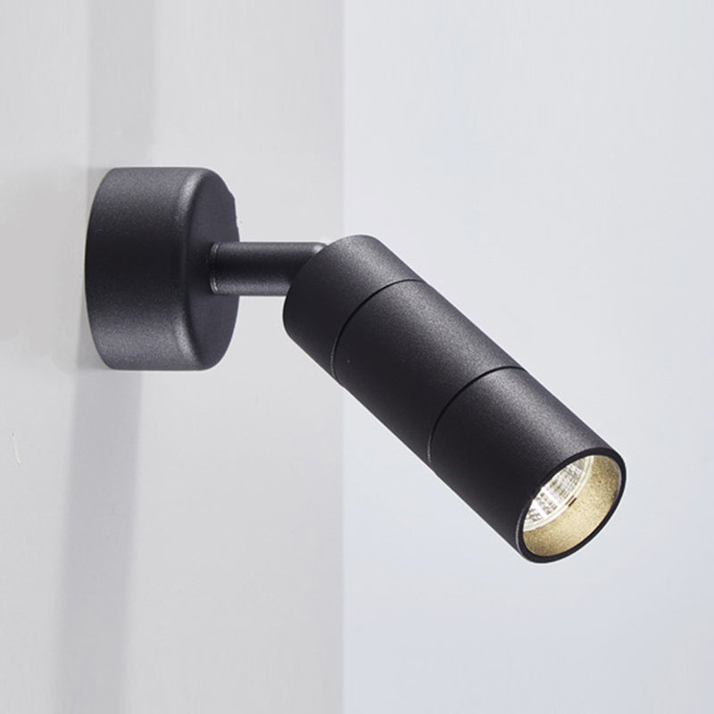 Modern Style Cylinder Wall Sconces Metal 1 Light Wall Mounted Reading Lights