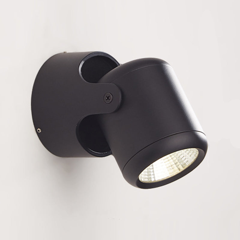 Modern Style Cylinder Wall Sconces Metal 1 Light Wall Mounted Reading Lights