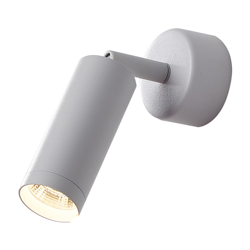 Modern Style Cylinder Wall Sconces Metal 1 Light Wall Mounted Reading Lights