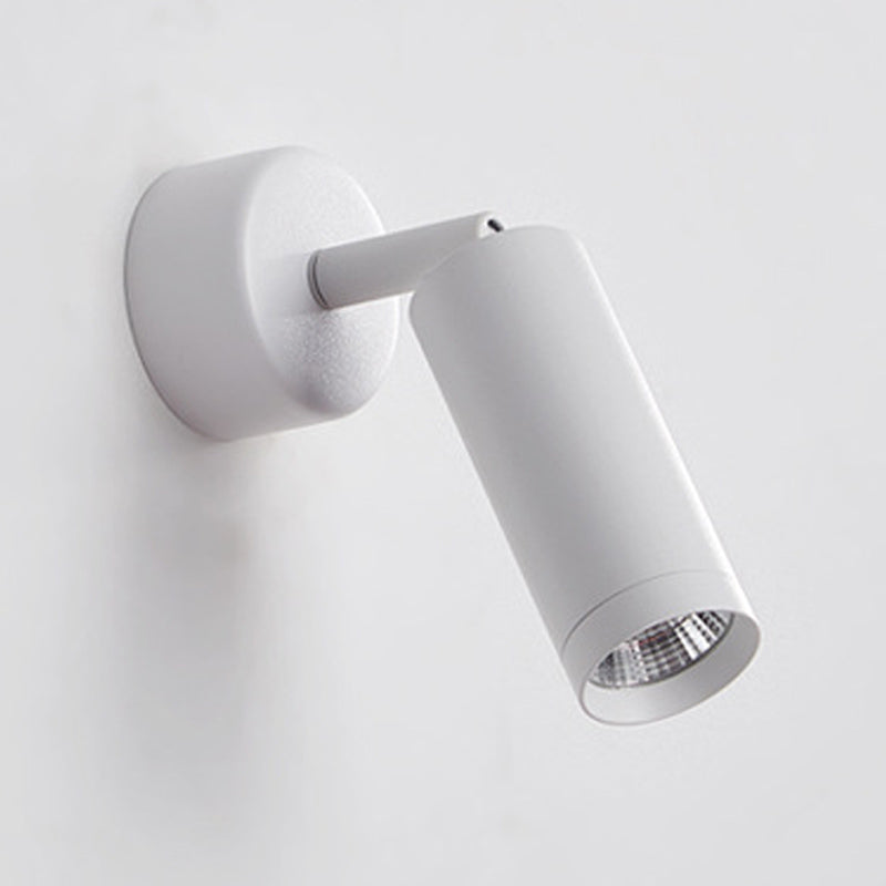 Modern Style Cylinder Wall Sconces Metal 1 Light Wall Mounted Reading Lights
