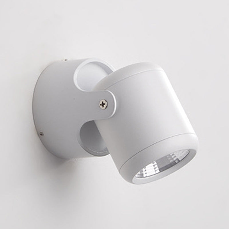 Modern Style Cylinder Wall Sconces Metal 1 Light Wall Mounted Reading Lights