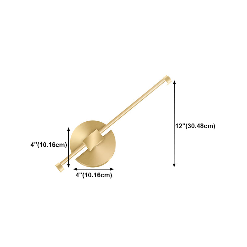 Modern Style Linear Wall Sconces Metal Multi Lights LED Light Fixture