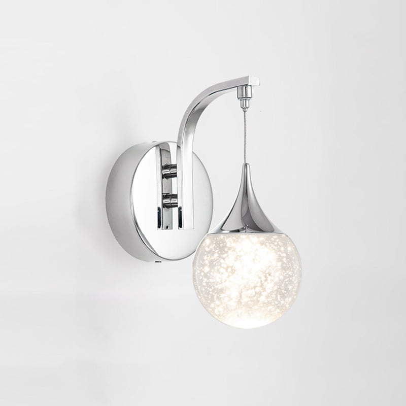 1-Light Geometric Wall Lamps Modern Style Crystal LED Light Fixture