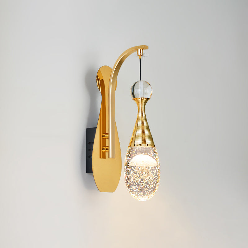 1-Light Geometric Wall Lamps Modern Style Crystal LED Light Fixture