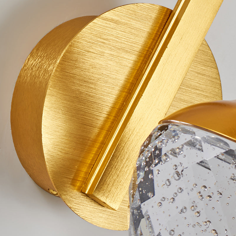 1-Light Geometric Wall Lamps Modern Style Crystal LED Light Fixture