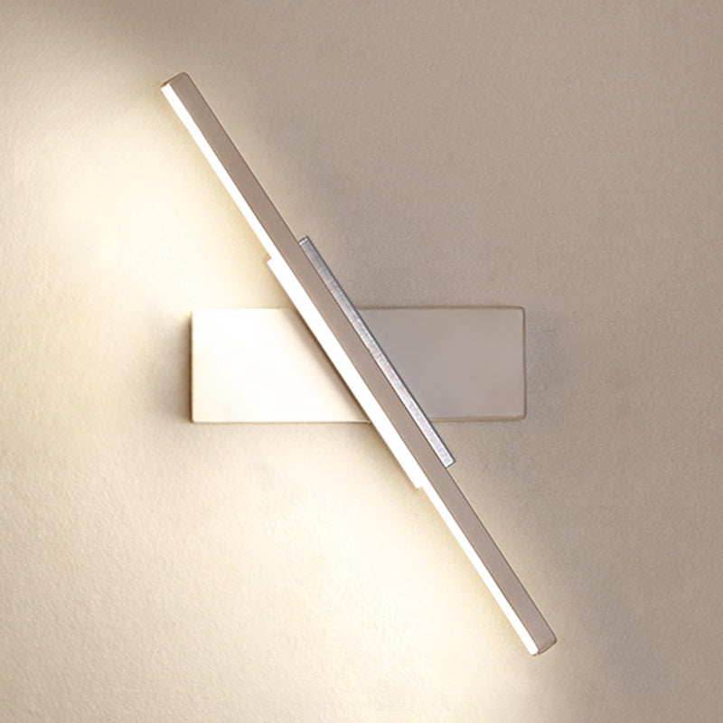 Modern Style Wall Mount Light Rotatable LED Wall Light with Silica Gel Shade for Bedroom